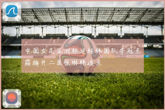 中国女足亚洲杯逆转韩国队夺冠王霜梅开二度张琳艳造点